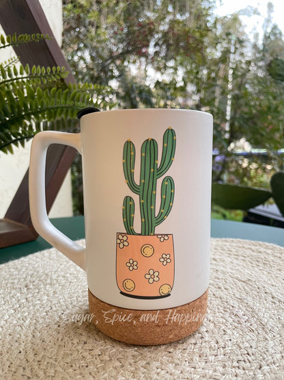 Cactus Smile Ceramic Mug