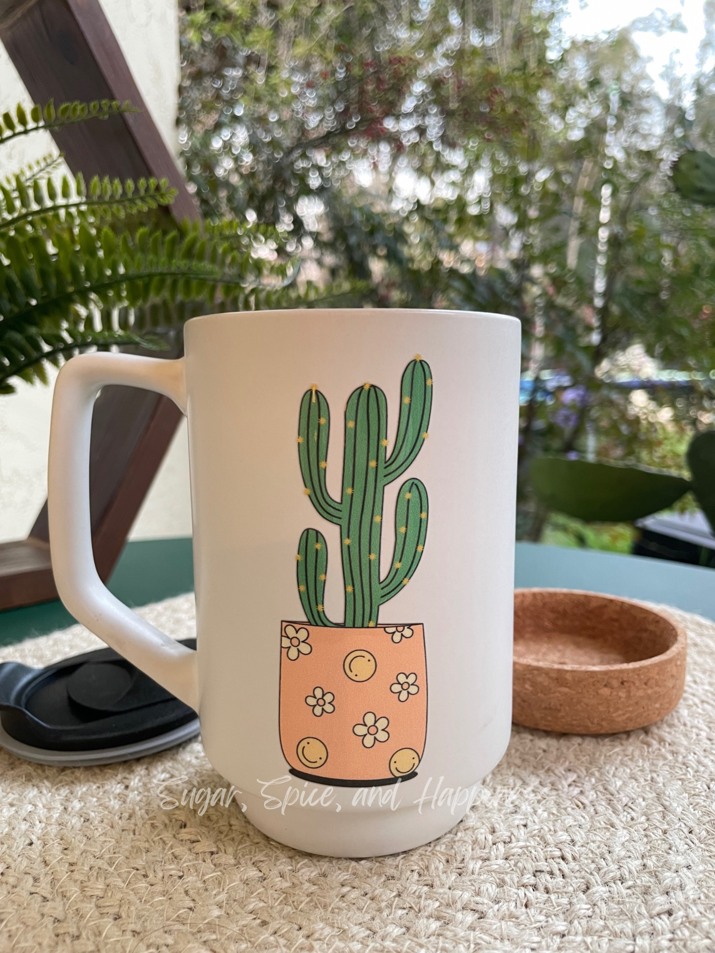 Cactus Smile Ceramic Mug