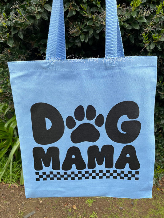 Dog Mama Carolina Blue Tote