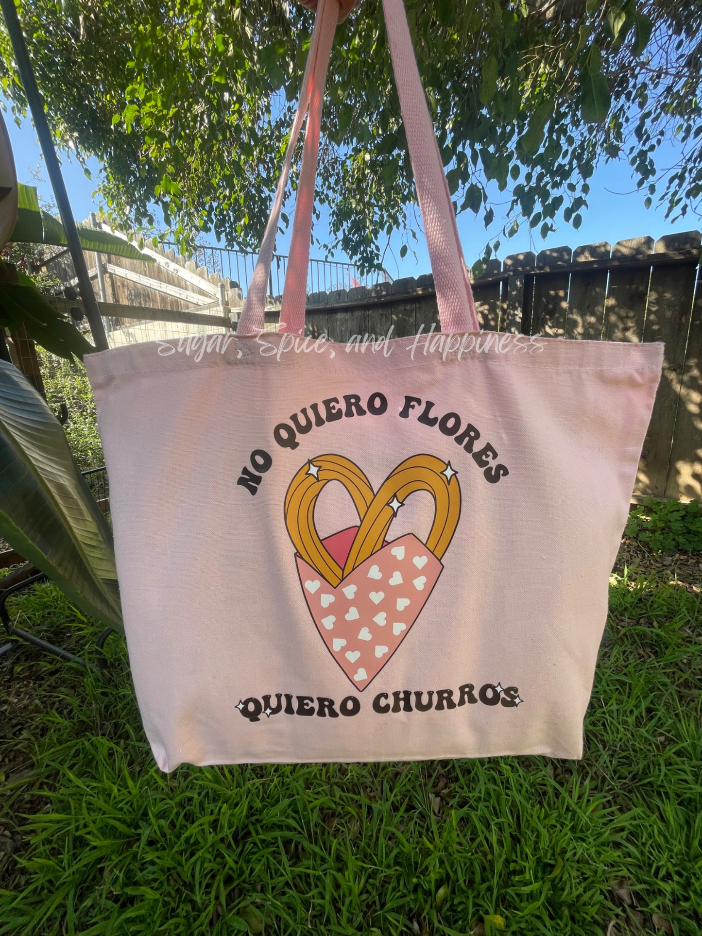 Quiero Churros Light Pink Jumbo Tote