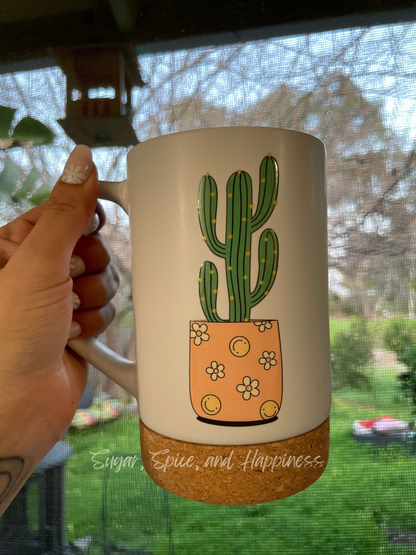 Cactus Smile Ceramic Mug