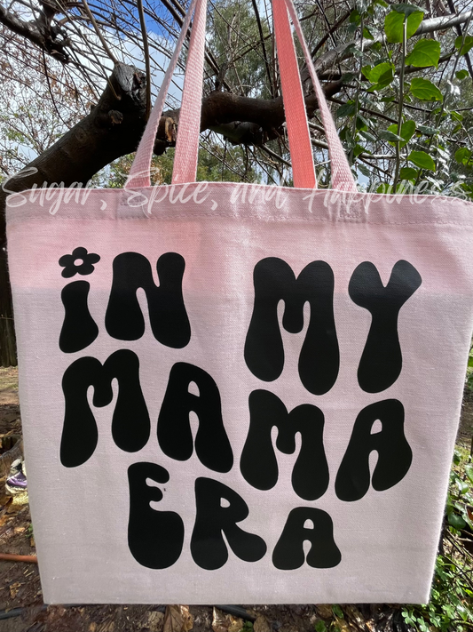 In My Mama Era Light Pink Jumbo Tote