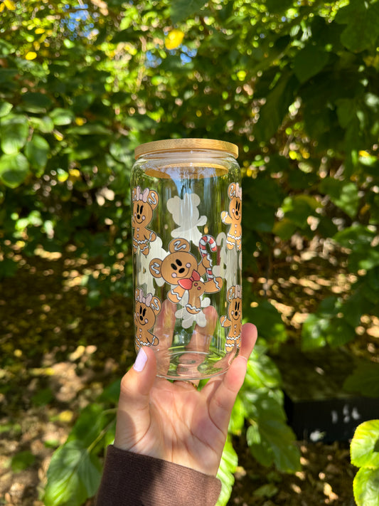 Gingerbread Glass Cup