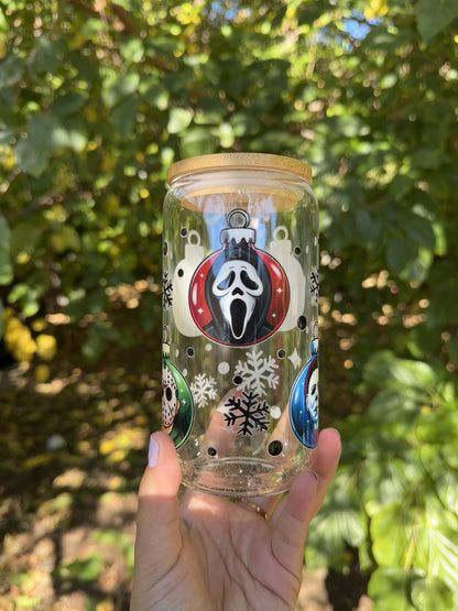 Spooky Ornaments Glass Cup